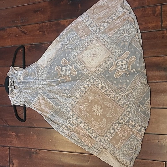 Free People Intimately Pink/Blue Muted Pallet Sleeveless Dress Size M - Picture 5 of 9